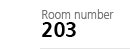 Room number 203