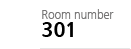 Room number 301