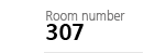 Room number 307