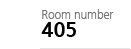 Room number 405
