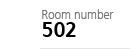 Room number 502