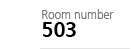 Room number 503
